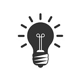 Lightbulb vector icon
