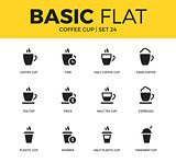 Basic set of coffee icons