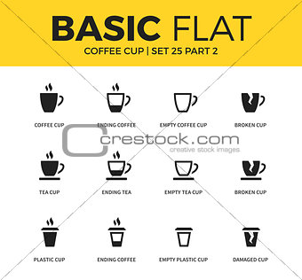 Basic set of coffee icons
