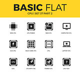 Basic set of PC chip icons