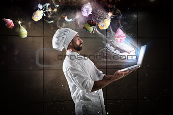 Cooking recipe on web