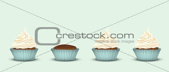 Set of 4 cupcakes
