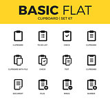 Basic set of clipboards icons