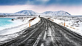 Iceland snowy landscape 