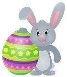 Stylized bunny with Easter egg theme 1