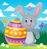 Stylized bunny with Easter egg theme 2