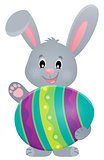 Stylized bunny with Easter egg theme 3