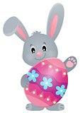 Stylized bunny with Easter egg theme 4