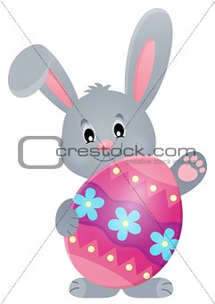 Stylized bunny with Easter egg theme 4