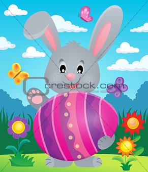 Stylized bunny with Easter egg theme 6