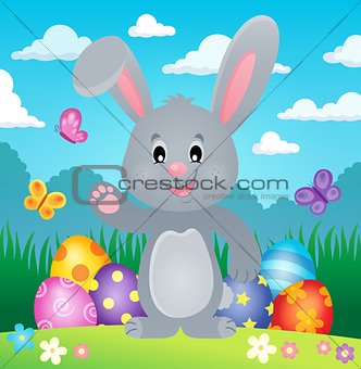 Stylized Easter bunny theme image 1