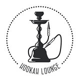 Hookah lounge emblem - shisha bar