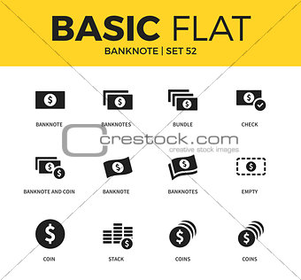 Basic set of Banknote icons