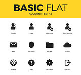 Basic set of Account icons