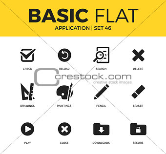 Basic set of Application icons