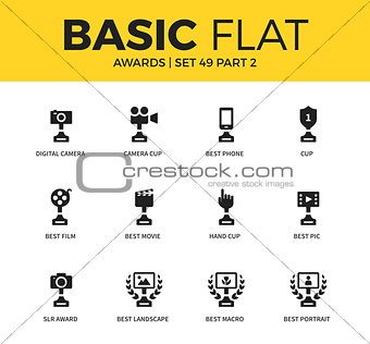 Basic set of video Awards icons