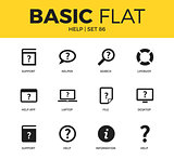 Basic set of help icons