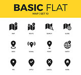 Basic set of map icons