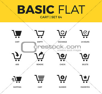 Basic set of cart icons
