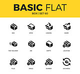 Basic set of box icons