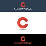 Simple Red Letter C Logo
