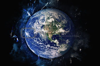 Planet Art - Earth. Elements of this image furnished by NASA