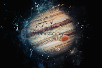 Planet Art - Jupiter. Elements of this image furnished by NASA