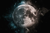 Planet Art - Moon. Elements of this image furnished by NASA