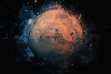 Planet Art - Mars. Elements of this image furnished by NASA