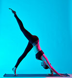woman yoga exercices