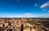 Aerial view of Siena - Tuscany Italy