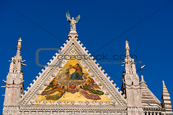 Detail of Siena Cathedral - Tuscany Italy