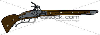 Historical flintlock gun