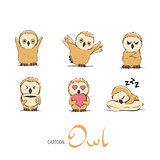 Cute owlet set