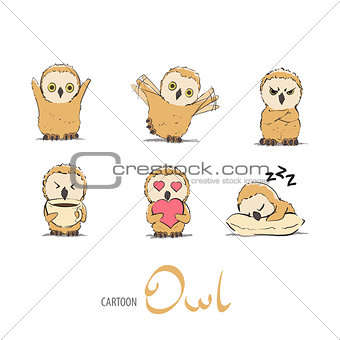 Cute owlet set