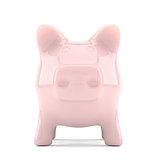 Front view of piggy bank