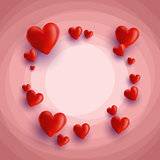 Hearts background 