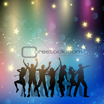 Party crowd background 
