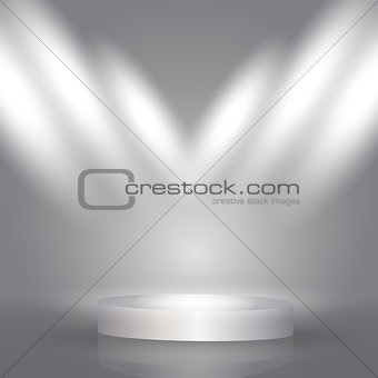 Spotlight display background 