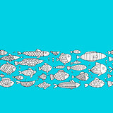 Art fish collection, sketch for your design