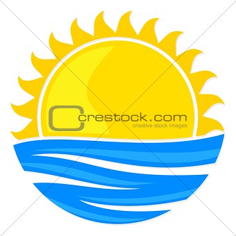 Logo sun and sea.