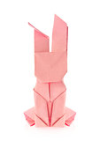 Easter bunny of origami.