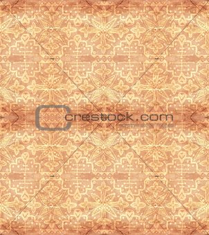 Ethnic seamless pattern. Boho beige ornament. Repeating background.