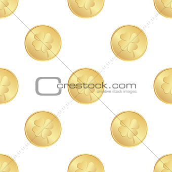 seamless of gold coins