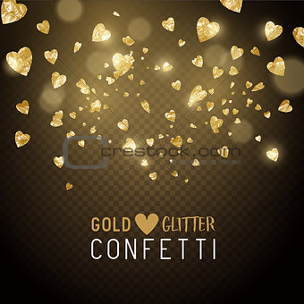 Heart Shaped Glitter Confetti