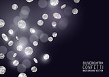 Silver Glitter Confetti