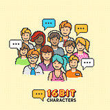Retro 16-bit People Characters