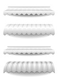 white striped awnings