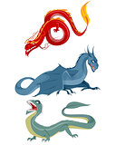 Three dragons set