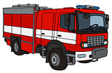 Hand drawing of a firetruck